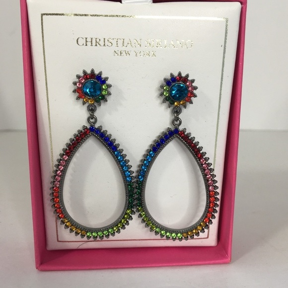 CHRISTIAN Siriano multi colored earrings - Picture 2 of 8